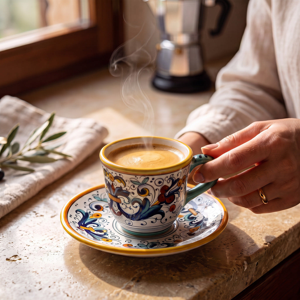 RICCO DERUTA DELUXE: Espresso cup and Saucer
