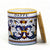 GIFT BOX: With authentic Deruta hand painted ceramic - NEW! Coffee Canister with Bamboo Sealing Lid Ricco Deruta Design