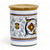 GIFT BOX: With authentic Deruta hand painted ceramic - NEW! Farina (Flour) Canister with Bamboo Sealing Lid Ricco Deruta Design