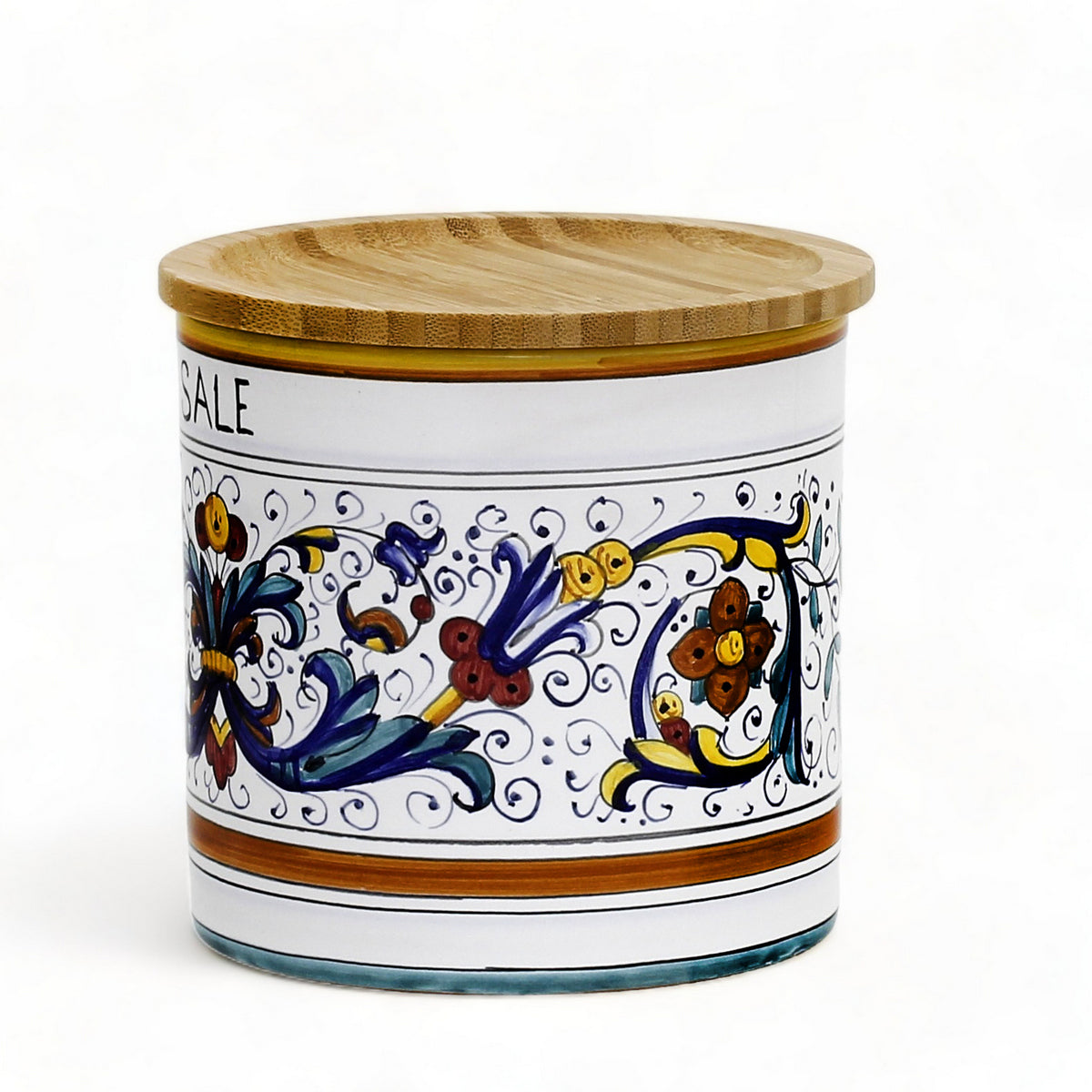 RICCO DERUTA DELUXE: Canister Set with Bamboo Lid - Bundle ZUCCHERO+CAFFE'+SALE