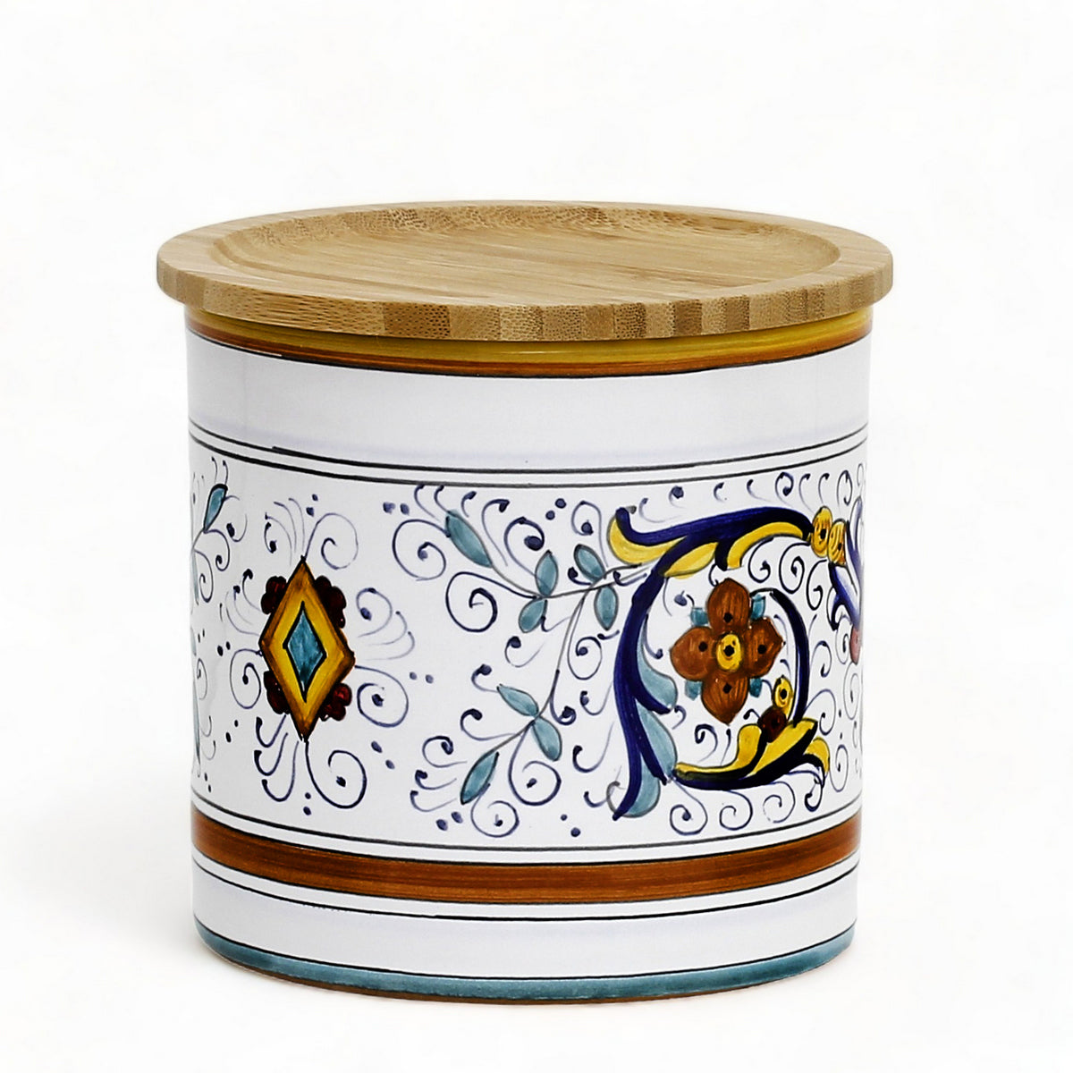RICCO DERUTA DELUXE: NEW! Canister with Bamboo lid - 'SALE' (Salt) [R]
