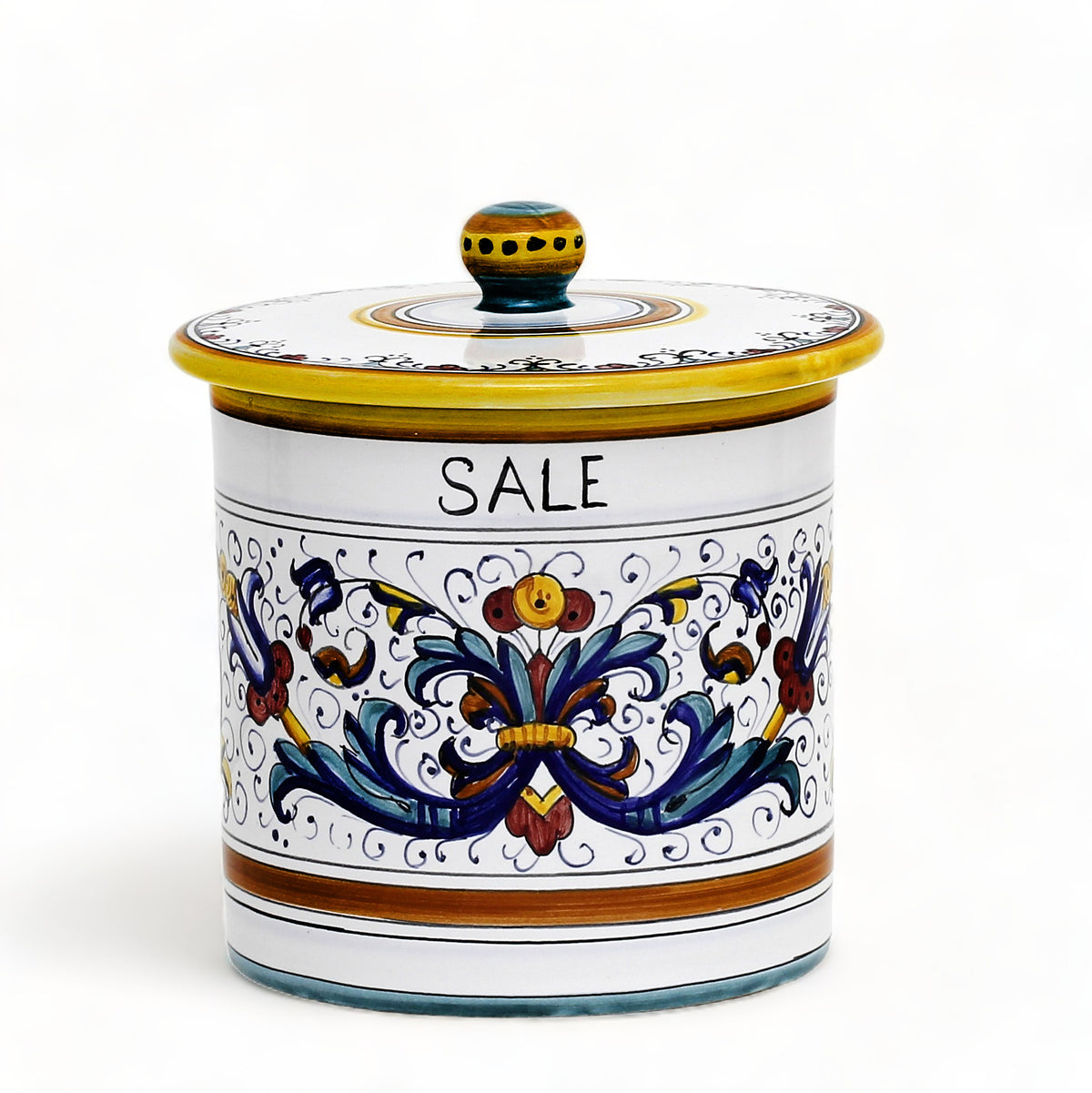 RICCO DERUTA DELUXE: Canister with Ceramic Lid - &#39;SALE&#39; (Salt)