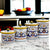 RICCO DERUTA DELUXE: Canister Set with Ceramic Lid - Bundle ZUCCHERO+CAFFE'+SALE+FARINA