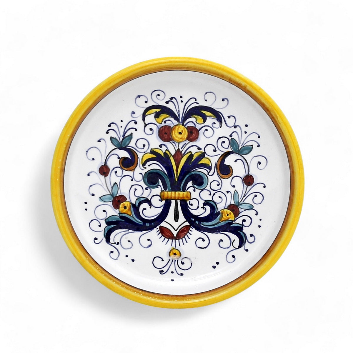 RICCO DERUTA DELUXE: Deruta Wine Coaster/Dipping Bowl