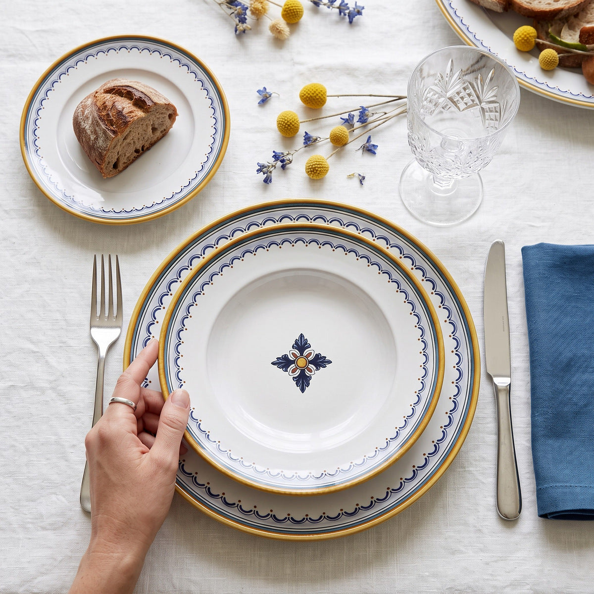 RICCO DERUTA SIMPLE: 3 Pieces Place Setting