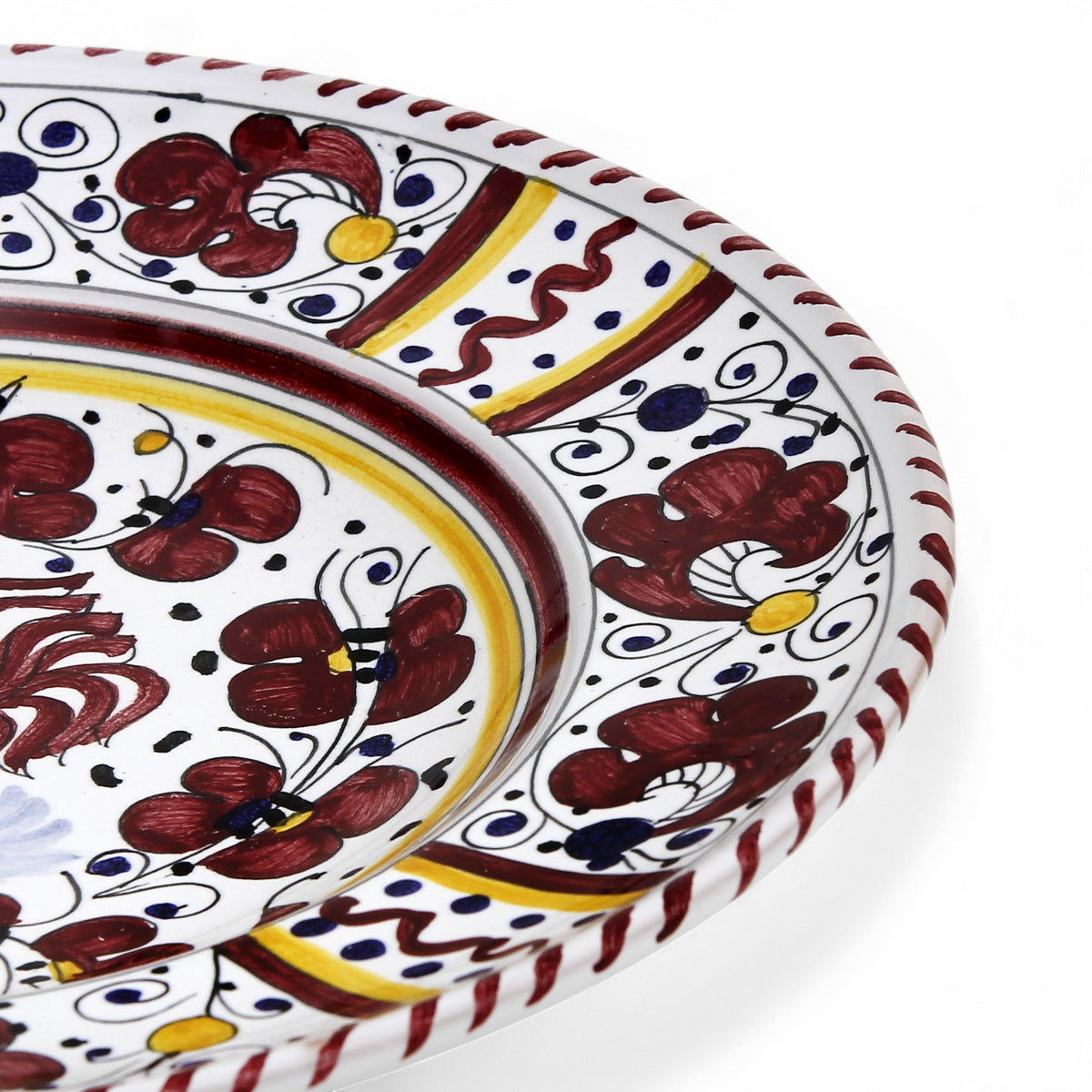 ORVIETO RED ROOSTER: Dinner Plate
