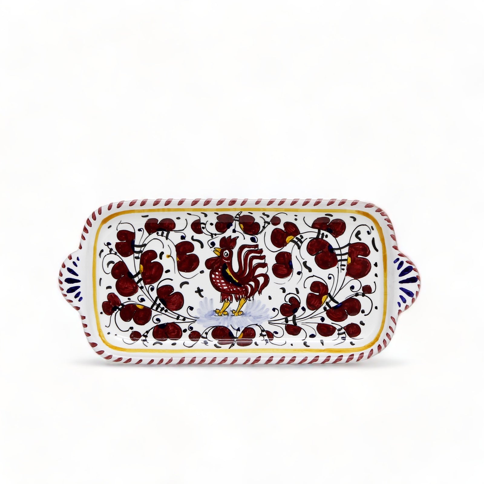 ORVIETO RED ROOSTER: Rectangular Tray SMALL [R]