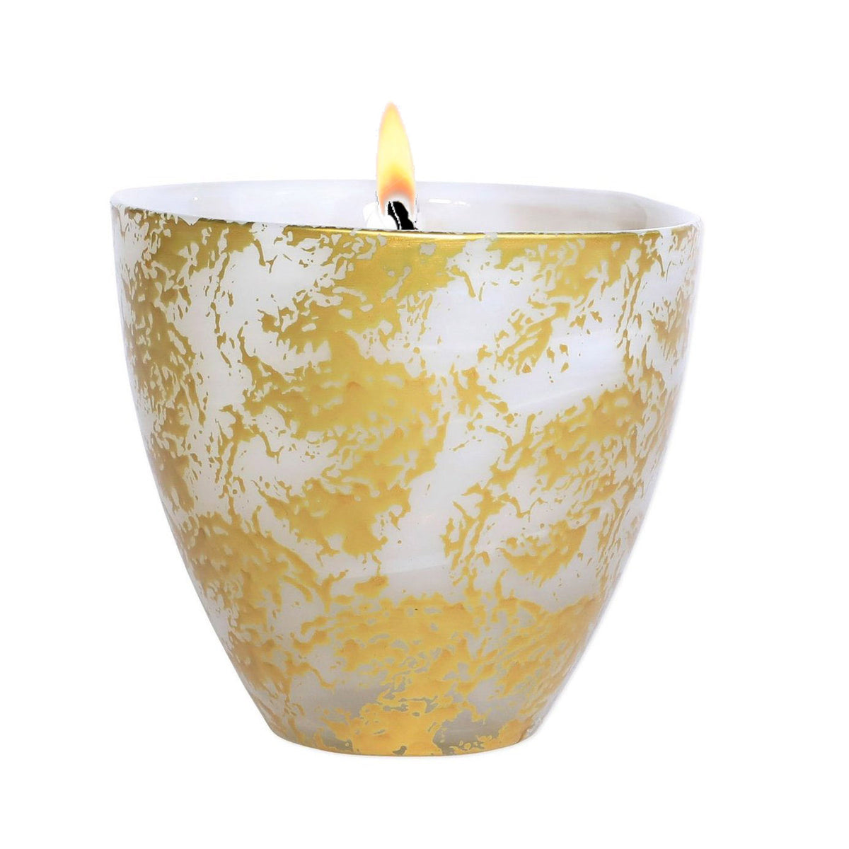 CRYSTAL CANDLES: Rufolo Glass Gold Scattered Candle