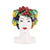 VIETRI: Sicilian Head Vase - Woman with assorted fruits (Medium 12.5" H.)