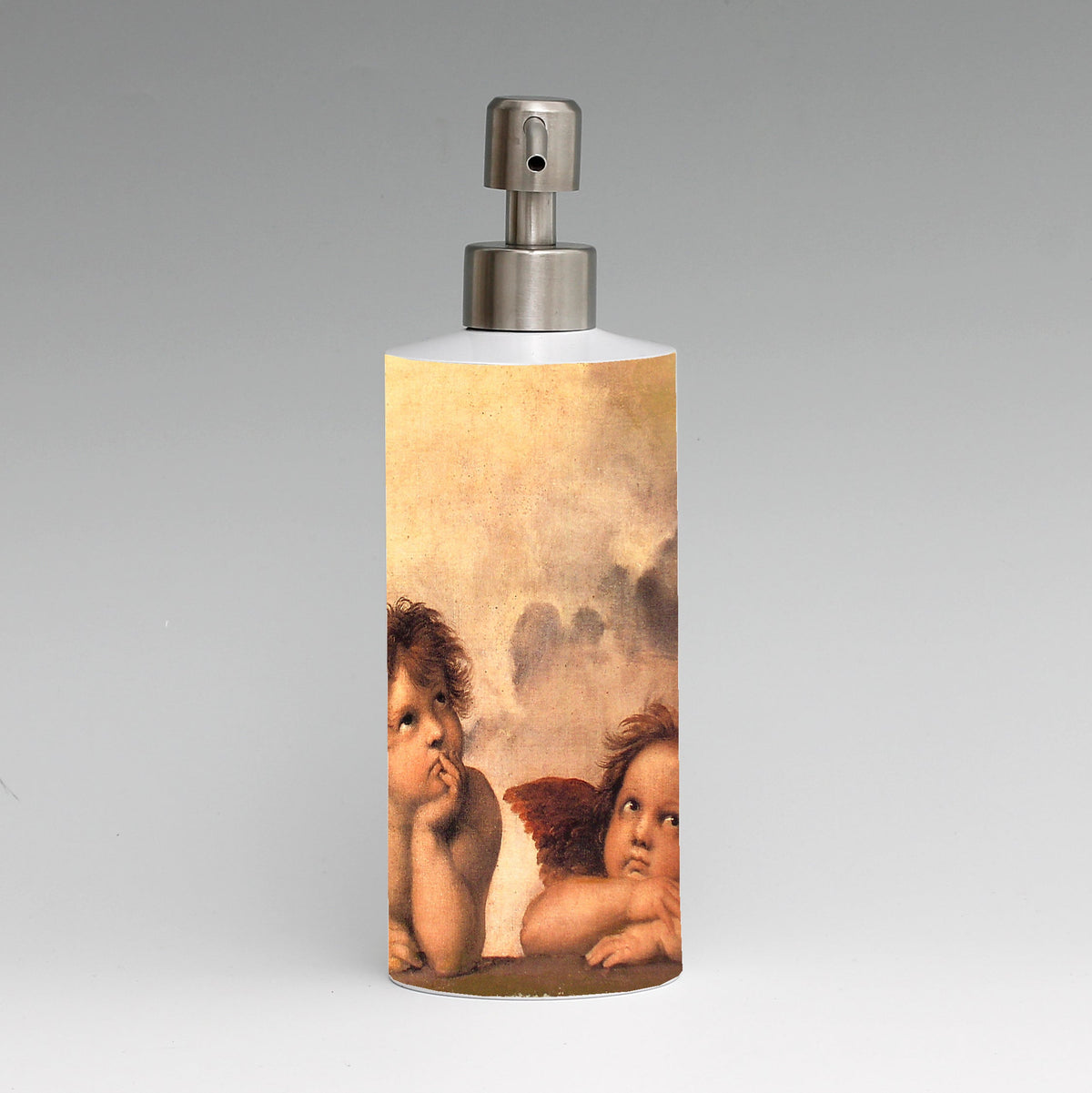 SUBLIMART: Soap &amp; Lotion dispenser with Satin Chrome metal pourer (Design 29)