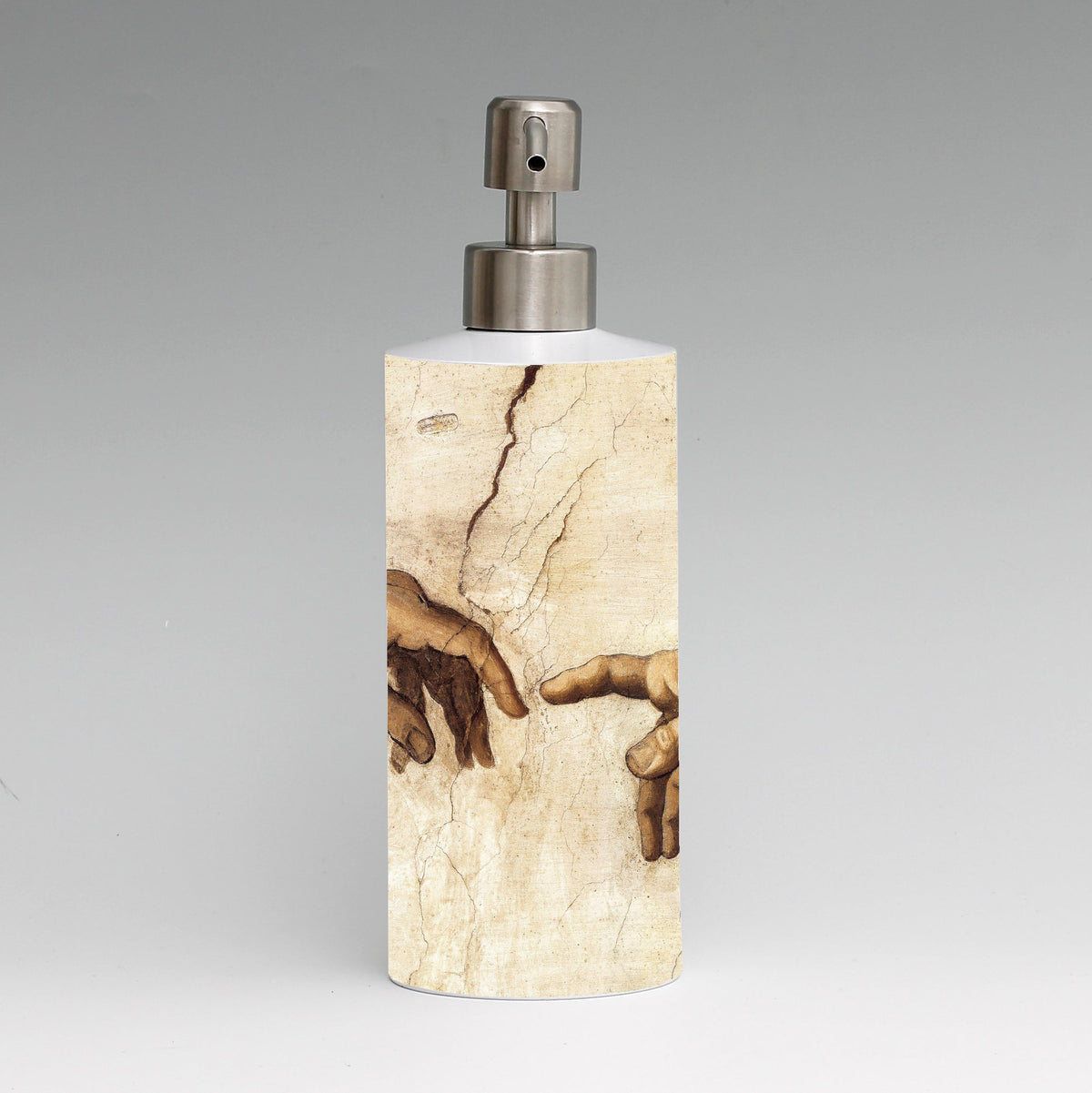 SUBLIMART: Soap &amp; Lotion dispenser with Satin Chrome metal pourer (Design 30)