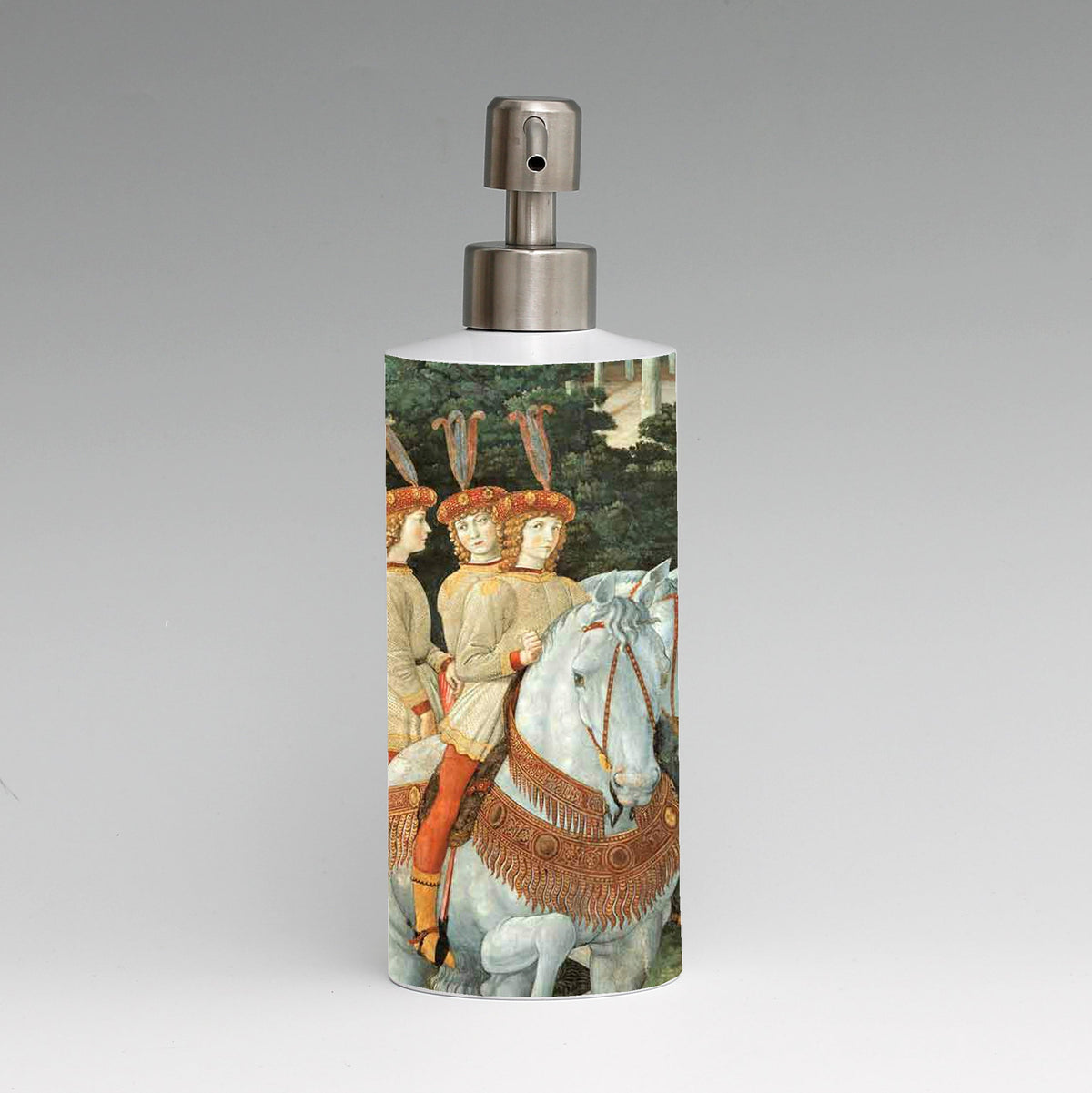 SUBLIMART: Soap &amp; Lotion dispenser with Satin Chrome metal pourer (Design 33)