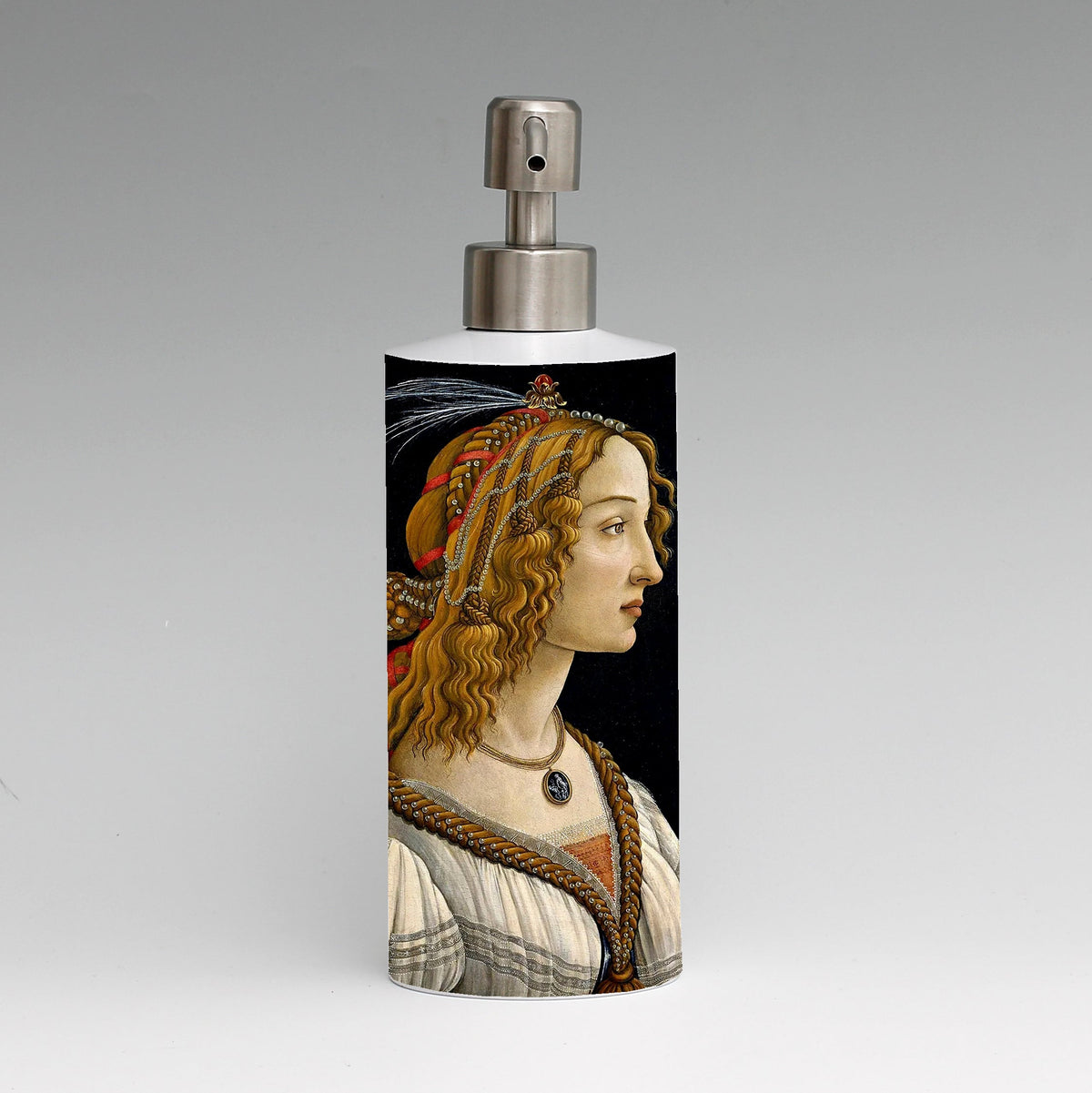 SUBLIMART: Soap &amp; Lotion dispenser with Satin Chrome metal pourer (Design 36)