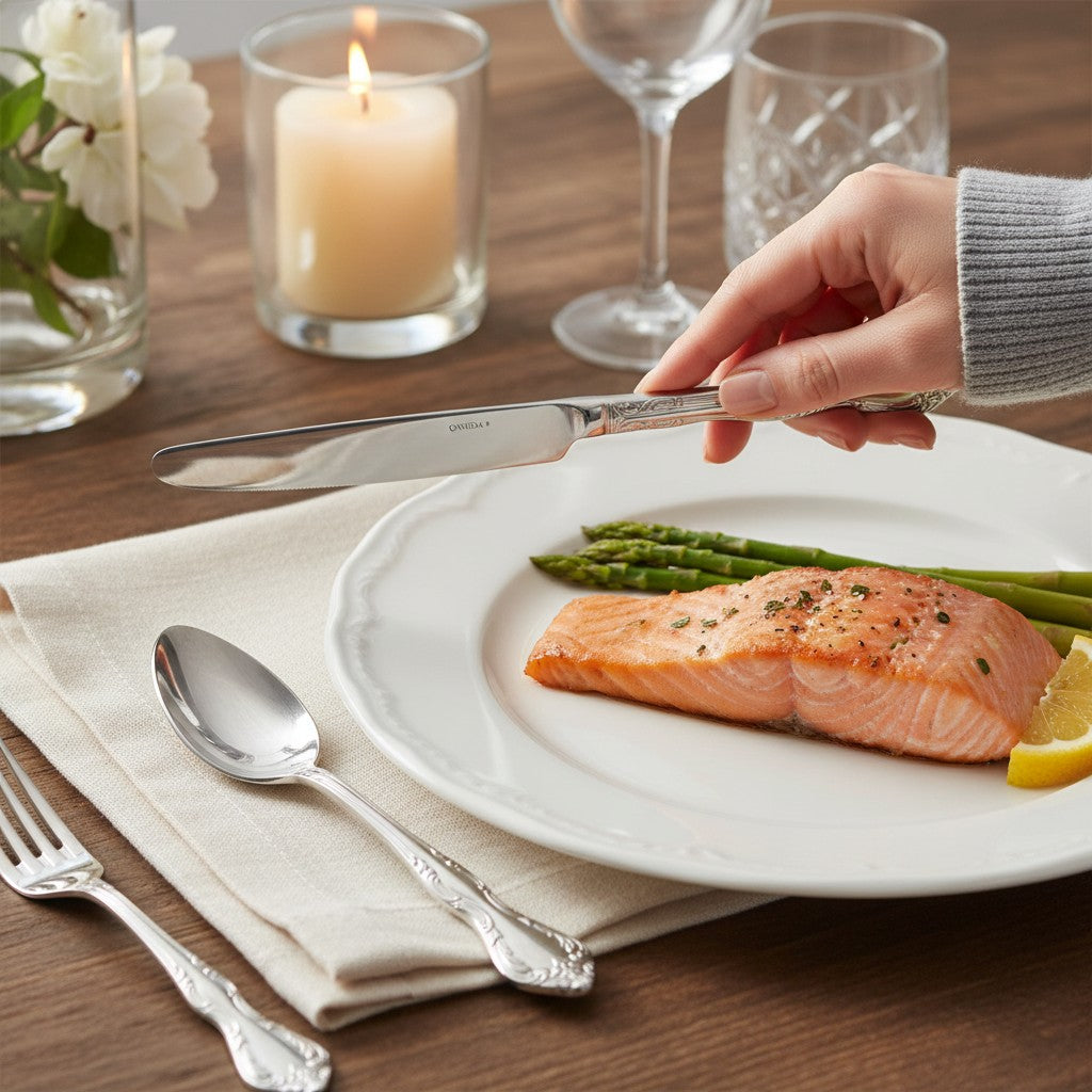 FLATWARE: Oneida Wedgwood St Moritz Dinner Knife 18/10 Stainless (Set of 10 Pcs)