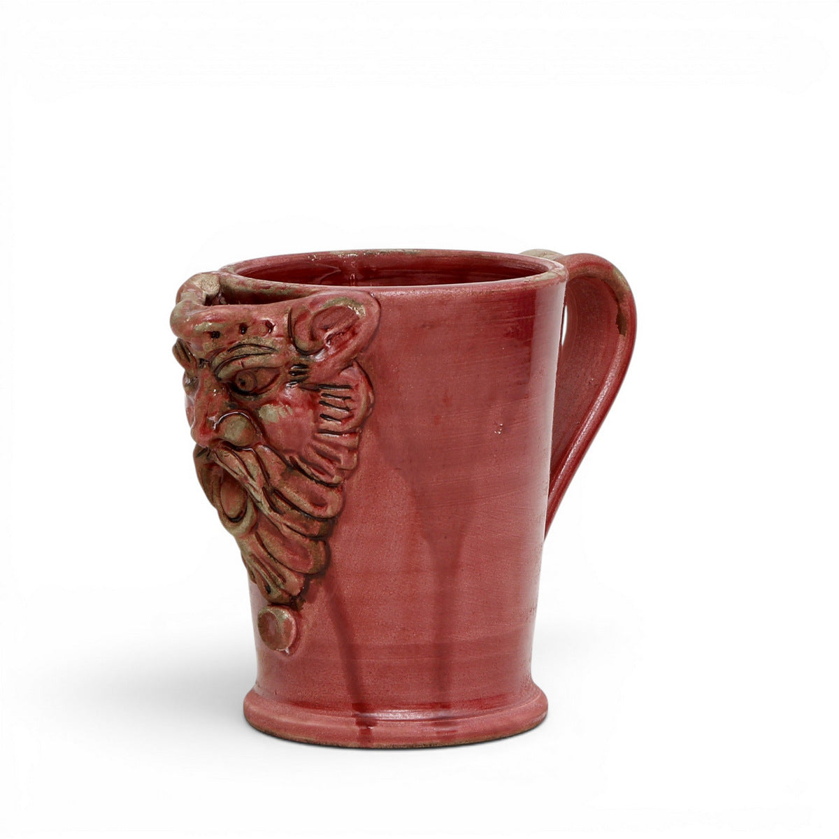 SCAVO AGATA BURGUNDY: Multi use Medium pitcher with mythological face