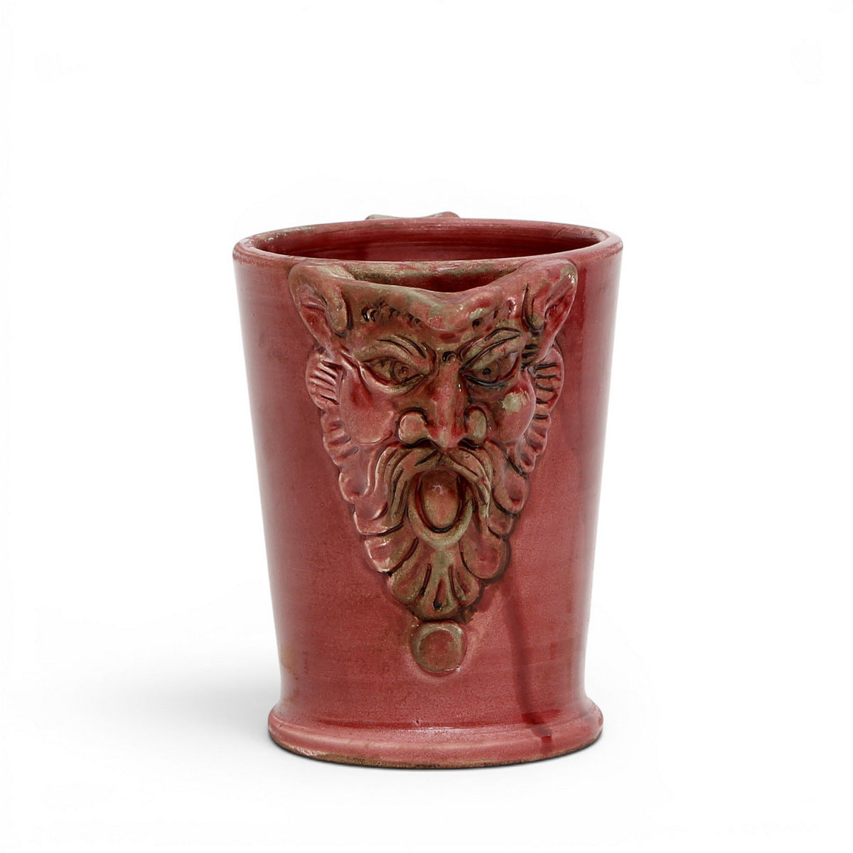SCAVO AGATA BURGUNDY: Multi use Medium pitcher with mythological face