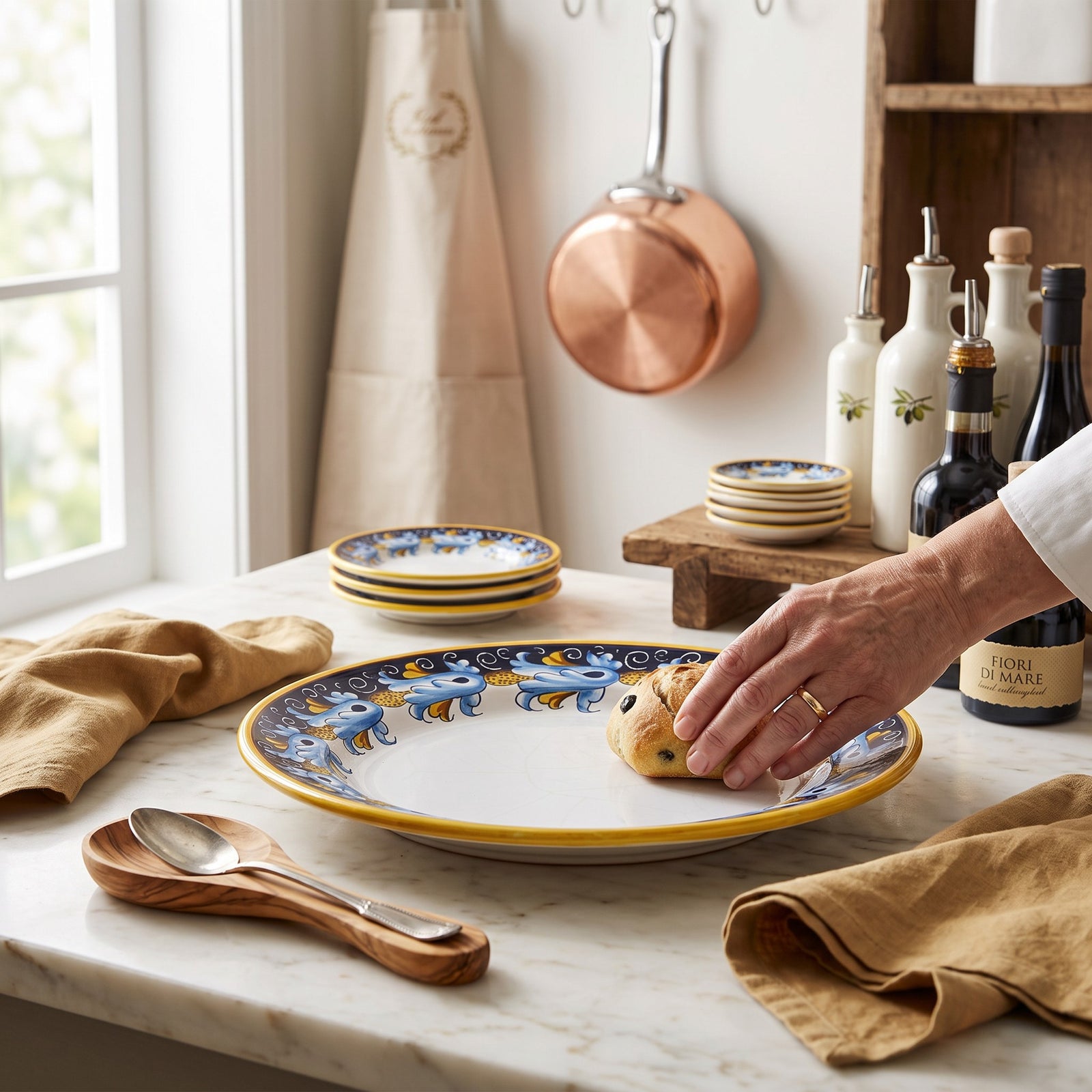 DERUTA COLLEZIONI: Round Charger Platter (15 Diam.) [R]