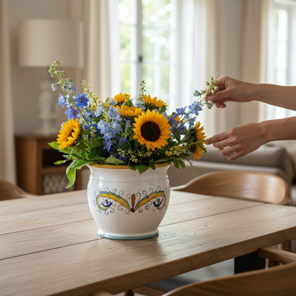 DERUTA PERUGINO: Outlet Special! Indoor-Outdoor Cachepot/Planter (Medium)