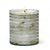 MONDIAL CANDLES: Clear+Gold+Bronze distressed glass container candle - Large
