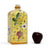 TUSCAN MAJOLICA: Old World Tuscan square bottle with cork and yellow floral design.
