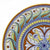 DERUTA MAJOLICA: Medium wall plate featuring a Deruta Vario design