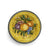 TUSCAN MAJOLICA: Small wall plates featuring a traditional Tuscan design with a Yellow background - SET OF 3 PCS -