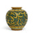 SICILIANA: Vase "Palla" featuring traditional Green and Gold Sicilian Vario Design