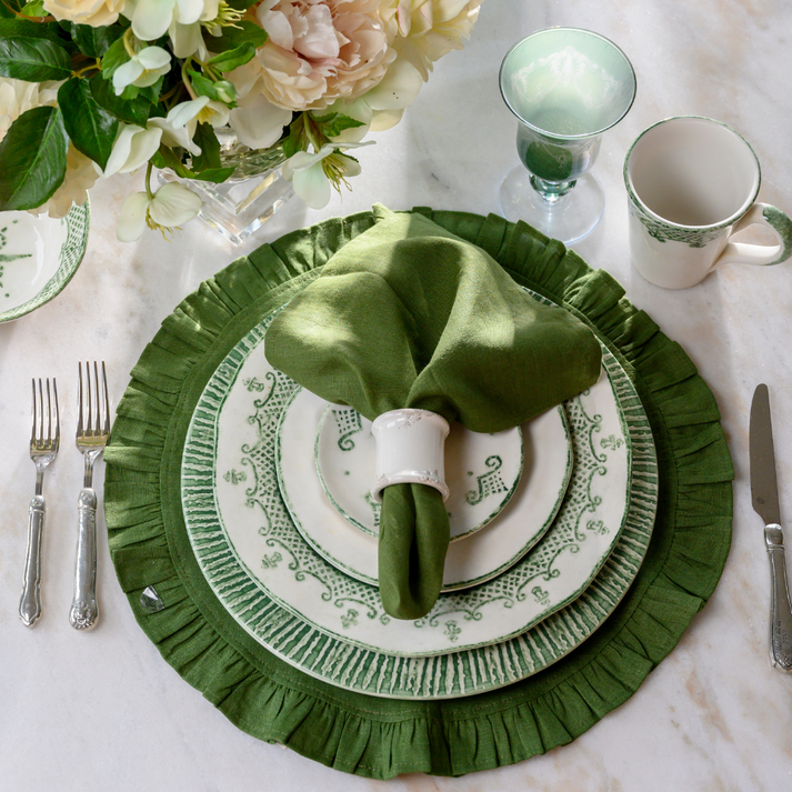 ARTE ITALICA: Burano Green Dinner Plate