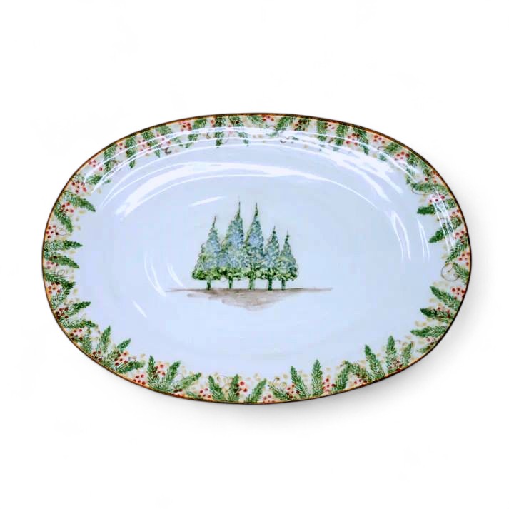 ARTE ITALICA: Natale Large Oval Platter