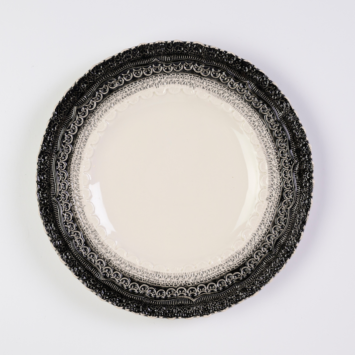 ARTE ITALICA: Finezza Grey Salad &amp; Dessert Plate