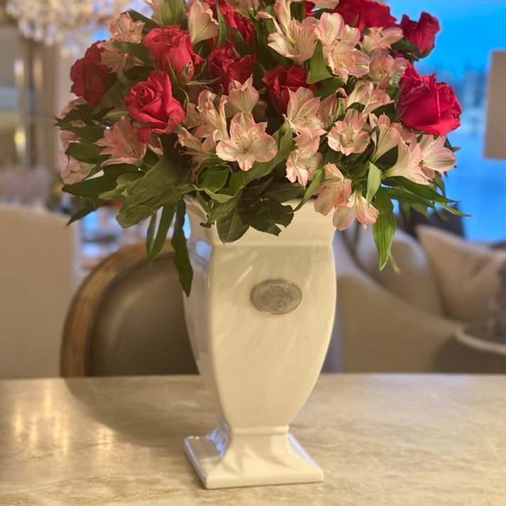 ARTE ITALICA: Tuscan Damasco Vase