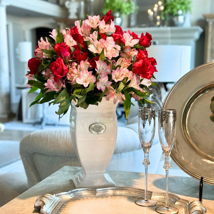 ARTE ITALICA: Tuscan Damasco Vase