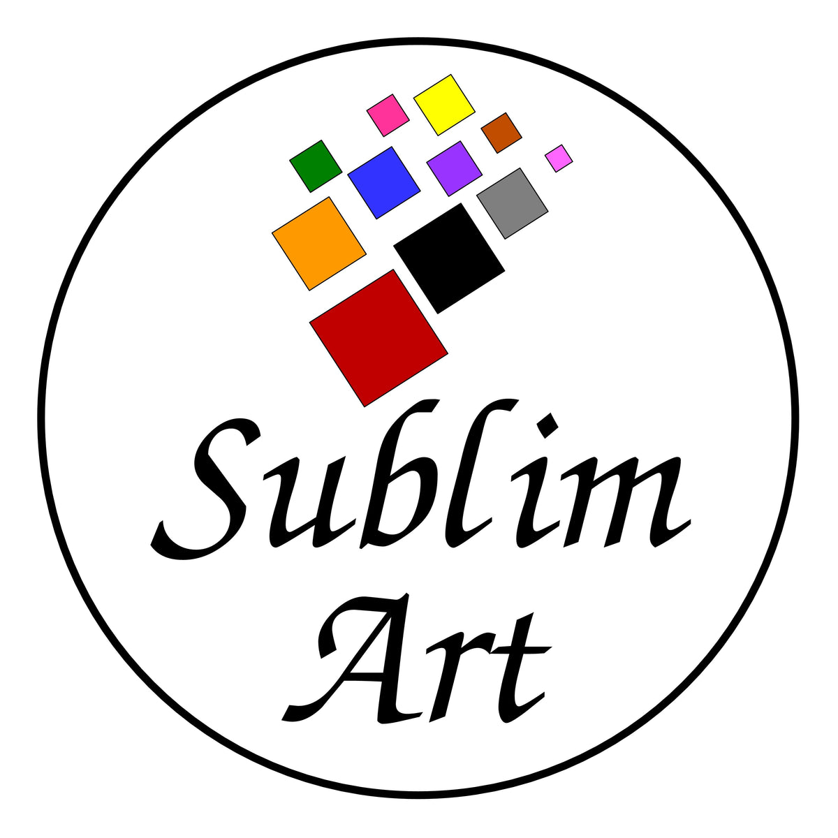 SUBLIMART: Picture frame reproduction of "SK-Japanese Garden" by Sung Kimh" on glass tiles