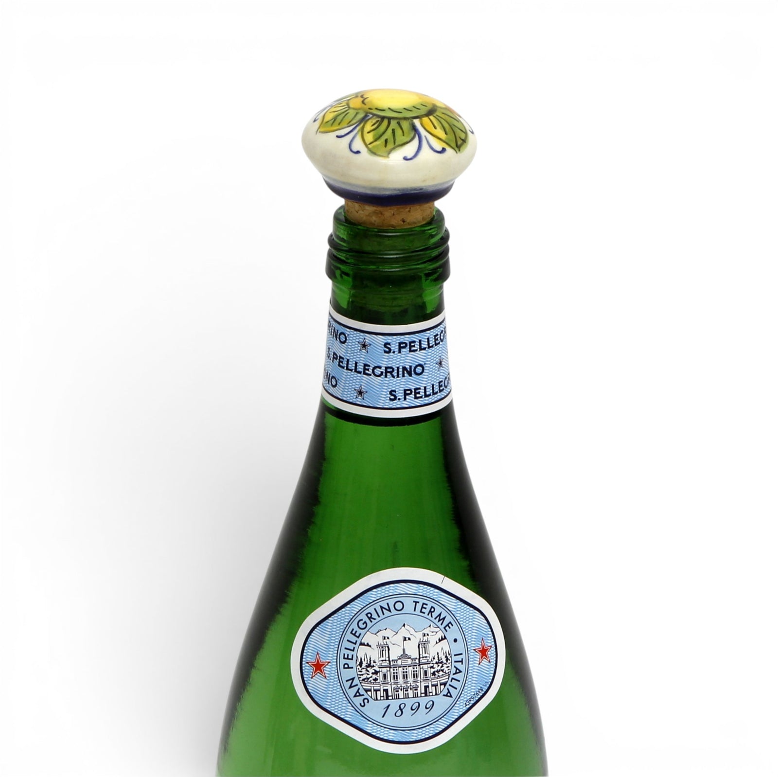 DERUTA LIMONE POSITANO: Cork Stopper with Positano Amalfi Lemon design