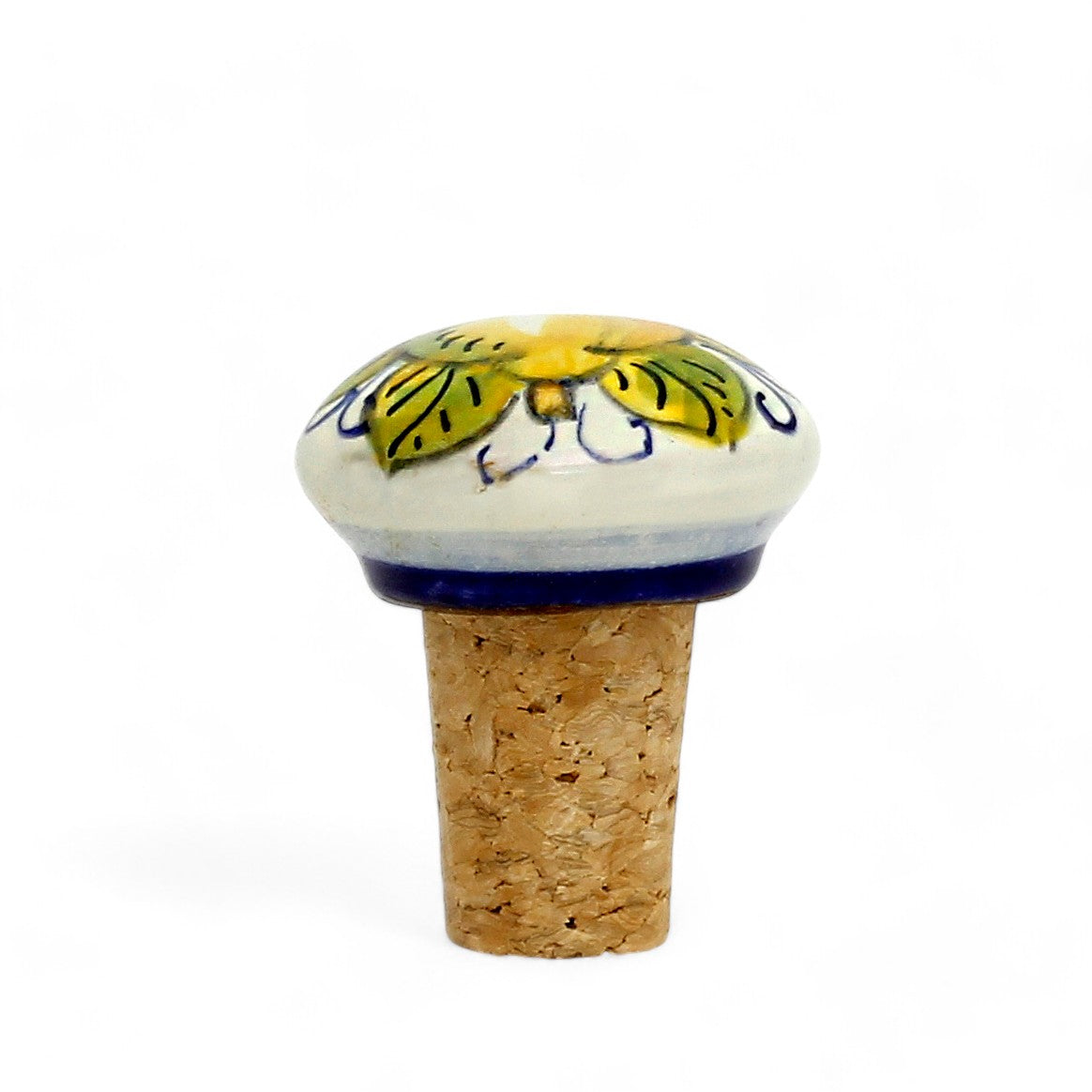 DERUTA LIMONE POSITANO: Cork Stopper with Positano Amalfi Lemon design
