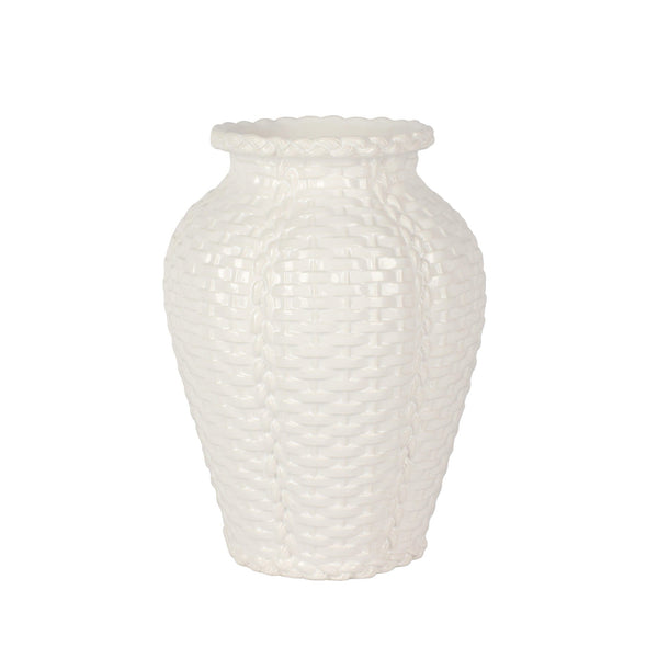 VIETRI: Tessere Basketweave Medium Vase
