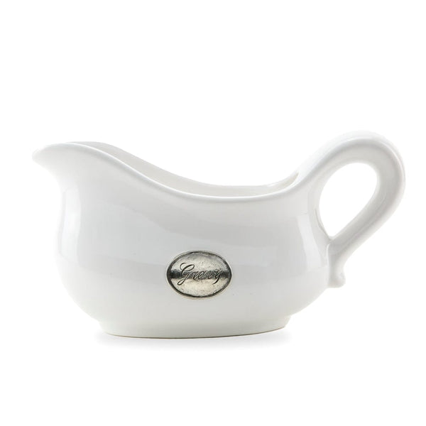 ARTE ITALICA: Tuscan Pewter Tab Gravy Boat - Online Only