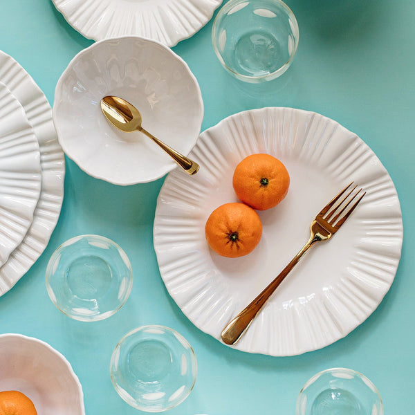 VIETRI: Bari White European Dinner Plate