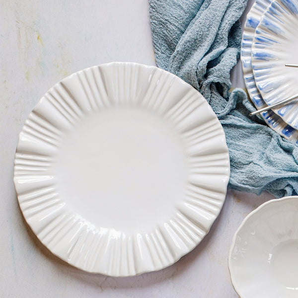 VIETRI: Bari White European Dinner Plate