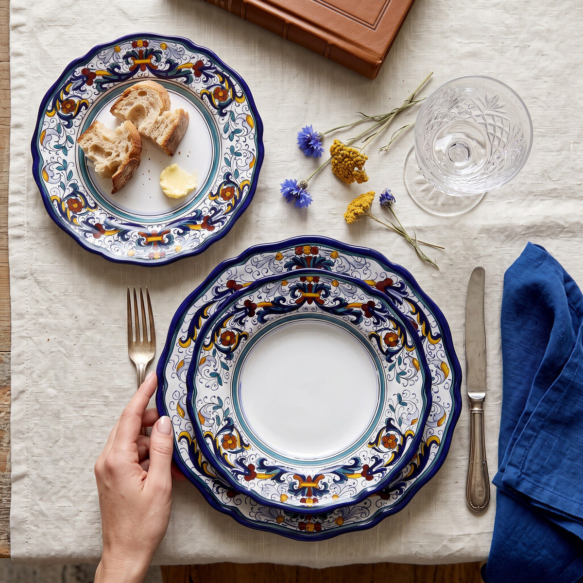 VECCHIA DERUTA: 3 Pcs Place Setting Bundle