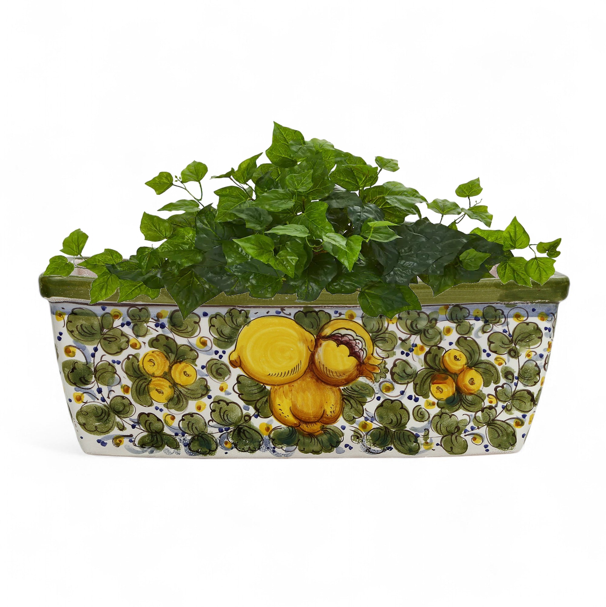 TOSCANA PLANTER: Rectangular Tuscan Jardiniere - Strong Terracotta indoor/outdoor - Tuscania Design