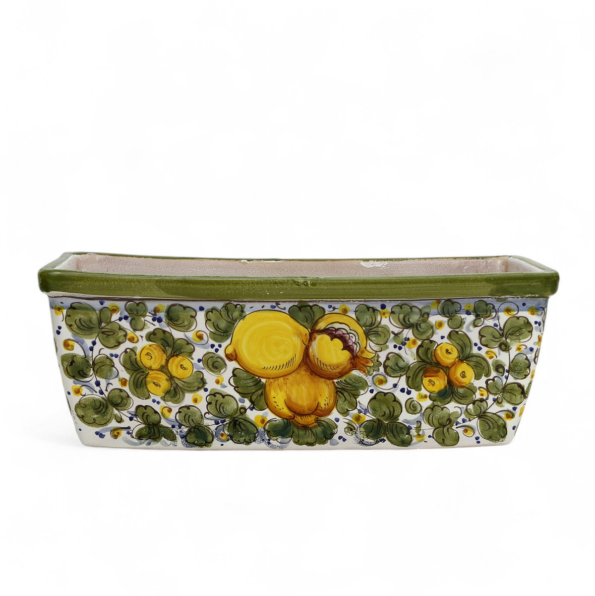 TOSCANA PLANTER: Rectangular Tuscan Jardiniere - Strong Terracotta indoor/outdoor - Tuscania Design