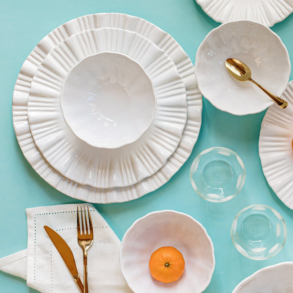 VIETRI: Bari White Cocktail Plate