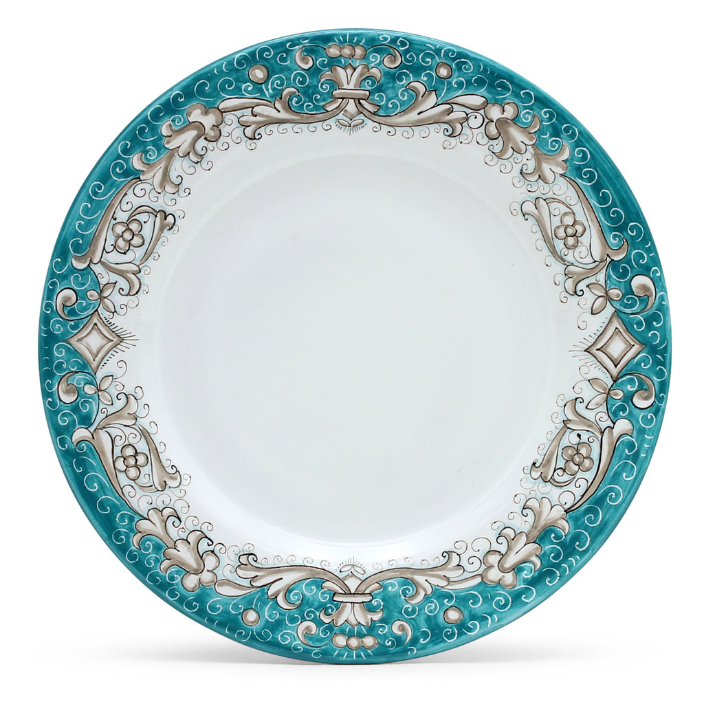 DERUTA COLORI: Dinner Plate AQUA/TEAL
