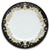 DERUTA COLORI: Dinner Plate - BLACK/GOLD - Artistica.com