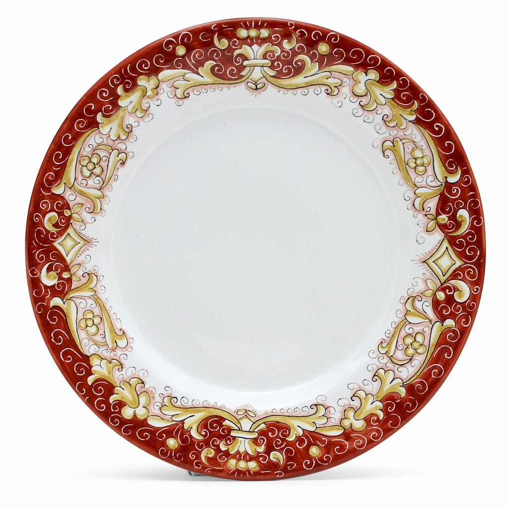 DERUTA COLORI: Dinner Plate - CORAL RED - Artistica.com