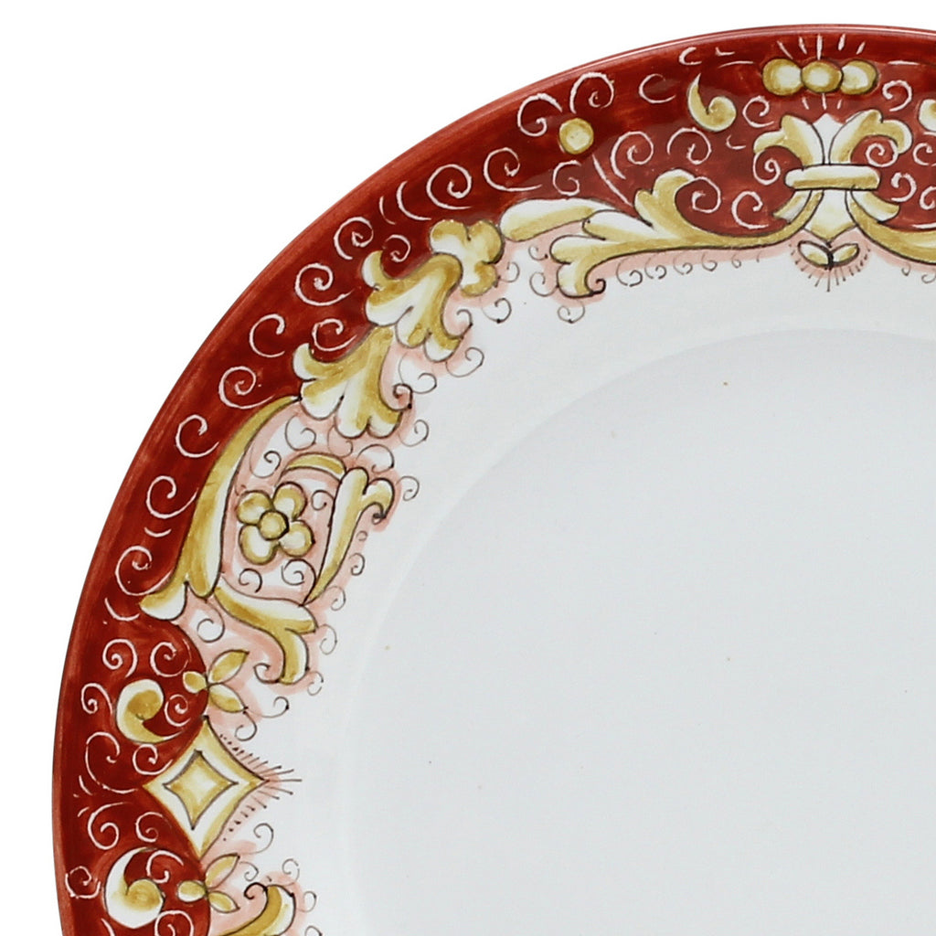 DERUTA COLORI: Dinner Plate - CORAL RED - Artistica.com