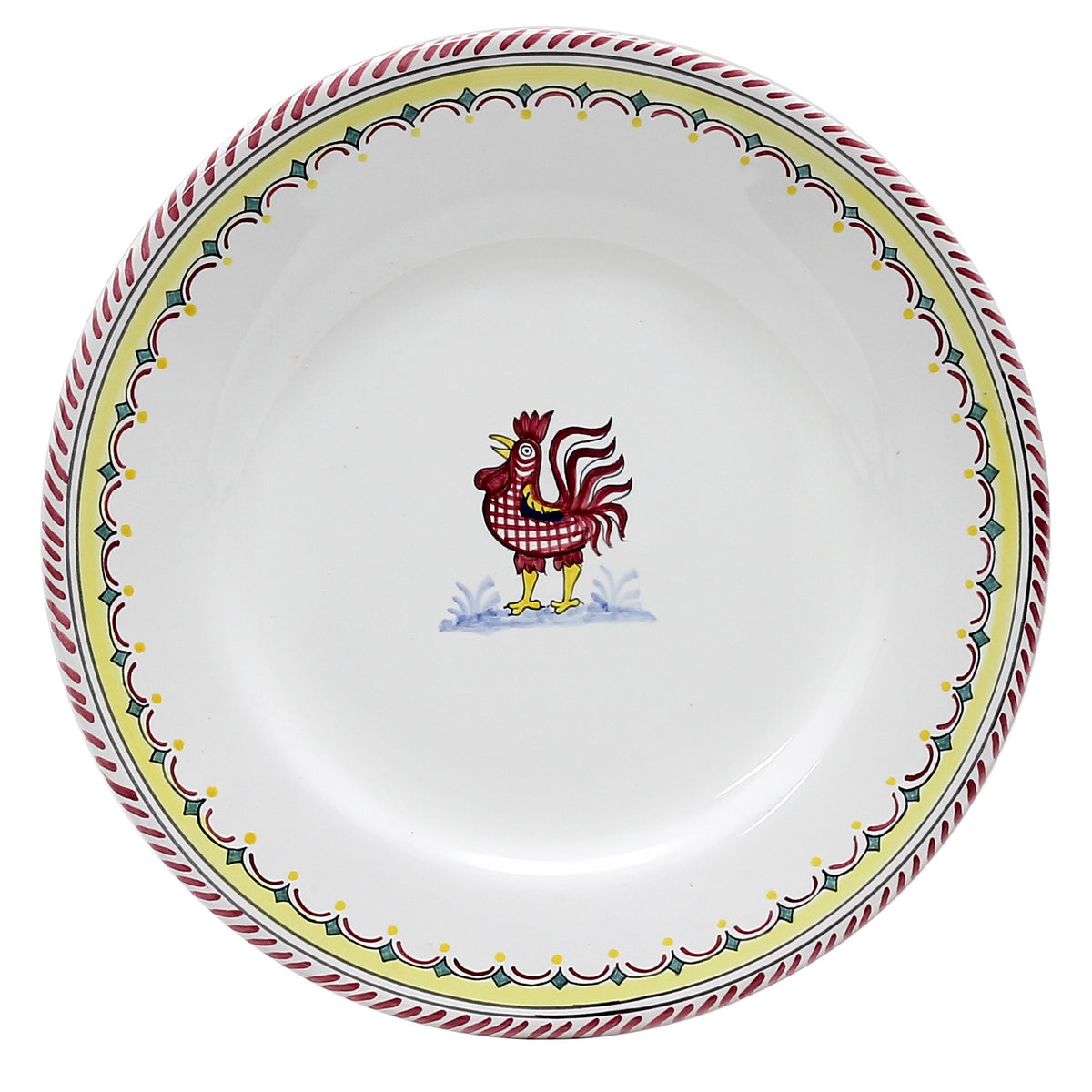 ORVIETO RED ROOSTER: 3 Pieces Place Setting - Artistica.com