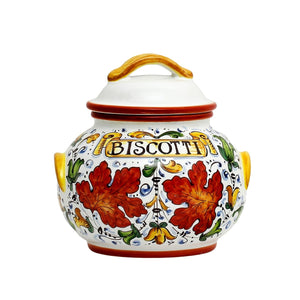 TOSCANA: Biscotti Jar Tuscan Cafffagiolo traditional design. - Artistica.com
