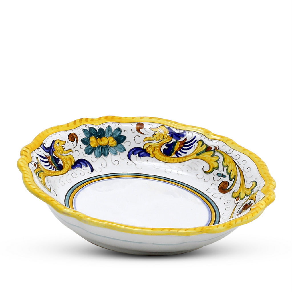 RAFFAELLESCO CLASSICO: Pasta Soup rimmed bowl fluted rims - Artistica.com